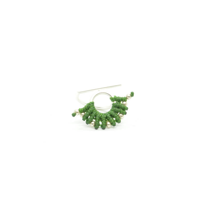 Anillo Círculo Plateado