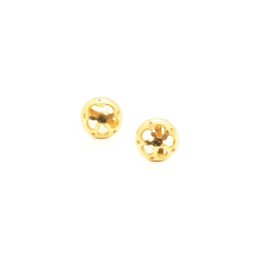 Aretes Zonarius Pequeño Dorado