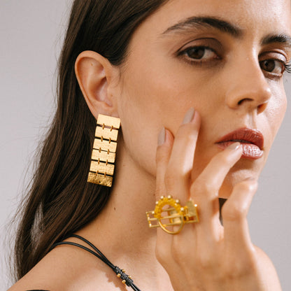 Aretes Marimba sin Tejido