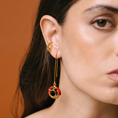 Aretes Tambor Colgante